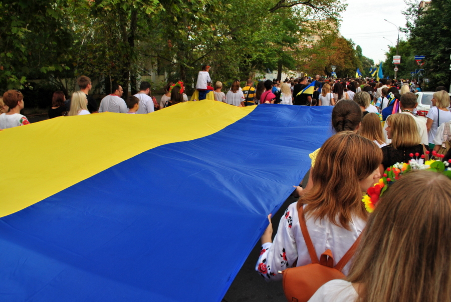 Марш вышиванок на День Независимости Украины