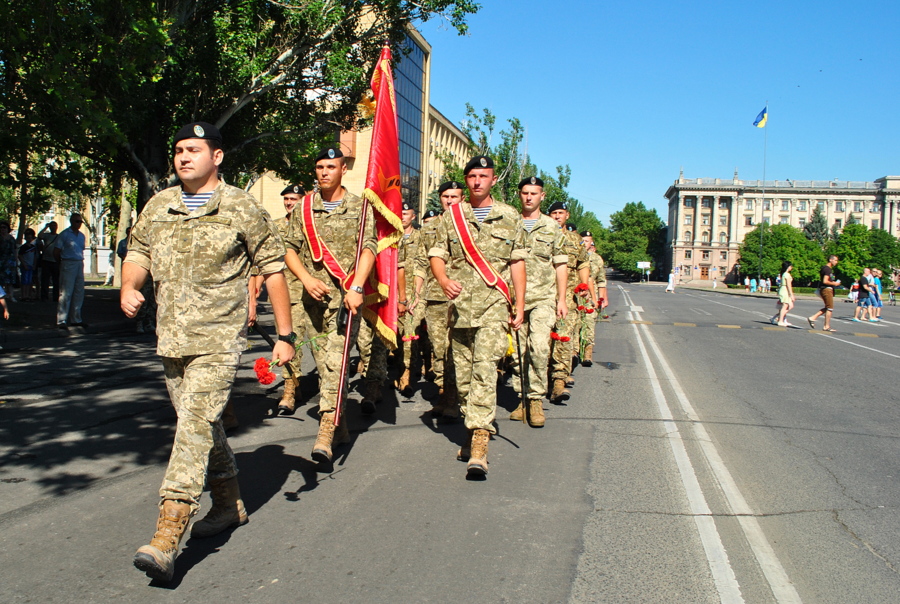 День ВМС Украины. Часть 1 - Парад частей гарнизона в Николаеве