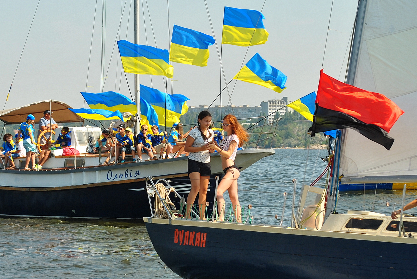 Парад яхт, посвященный Дню Неезависимости Украины